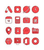 Cherry - Red icon pack imagem de tela 1