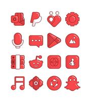 Cherry - Red icon pack imagem de tela 2