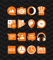 Orange - Icon Pack capture d'écran 2