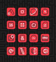 Linios Red - Icon Pack screenshot 1