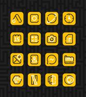 Linios Yellow - Icon Pack স্ক্রিনশট 1