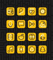 Linios Yellow - Icon Pack স্ক্রিনশট 2