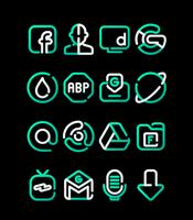 ToscaLine - Turqoise Icon Pack تصوير الشاشة 1