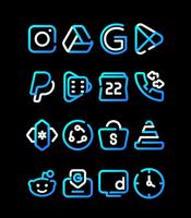 3 Schermata SeaLine - Blue - Icon Pack