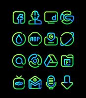 برنامه‌نما Earth - Lines Icon Pack عکس از صفحه