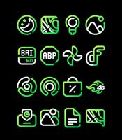 LimeLine - Green Icon Pack Plakat