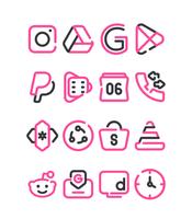 Lineblack - Pink icon Pack スクリーンショット 3