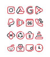 Lineblack - Red icon Pack ภาพหน้าจอ 3