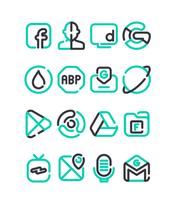 Lineblack - Tosca icon Pack स्क्रीनशॉट 1
