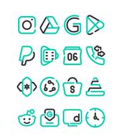 Lineblack - Tosca icon Pack स्क्रीनशॉट 3