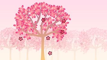 Falling Flowers Red - Live Wallpaper الملصق