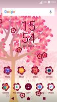 Falling Flowers Red - Live Wallpaper تصوير الشاشة 2