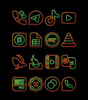 پوستر Outline Marigold - Icon Pack