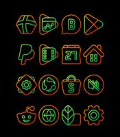 برنامه‌نما Outline Marigold - Icon Pack عکس از صفحه