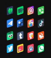 3D Square - Icon Pack capture d'écran 3