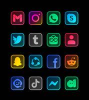 Square Clear - Icon Pack ภาพหน้าจอ 2