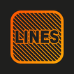 Lines Square - Neon icon Pack