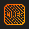 Lines Square - Neon icon Pack ikon