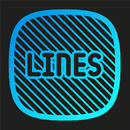 Lines Squircle Neon Icon Pack APK
