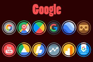 Pixel Ring - Icon Pack الملصق