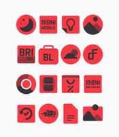 Karaz Red - Icon Pack Affiche