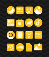 Yellow - Icon Pack Affiche