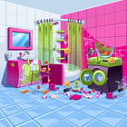 Doll House Cleaning - Princess Room Cleaner Game icône