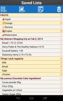 Shopping List Grocery & Budget capture d'écran 2