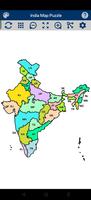 India Map Puzzle Affiche