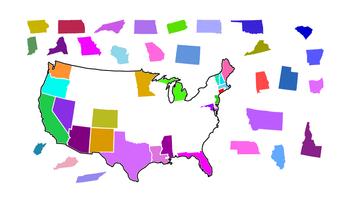 USA Map Puzzle capture d'écran 3