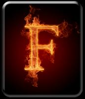 F Letters Wallpaper HD poster