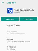 TOUGHBOOK OEMConfig اسکرین شاٹ 1