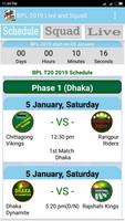 BPL 2019 Live and Squad Affiche