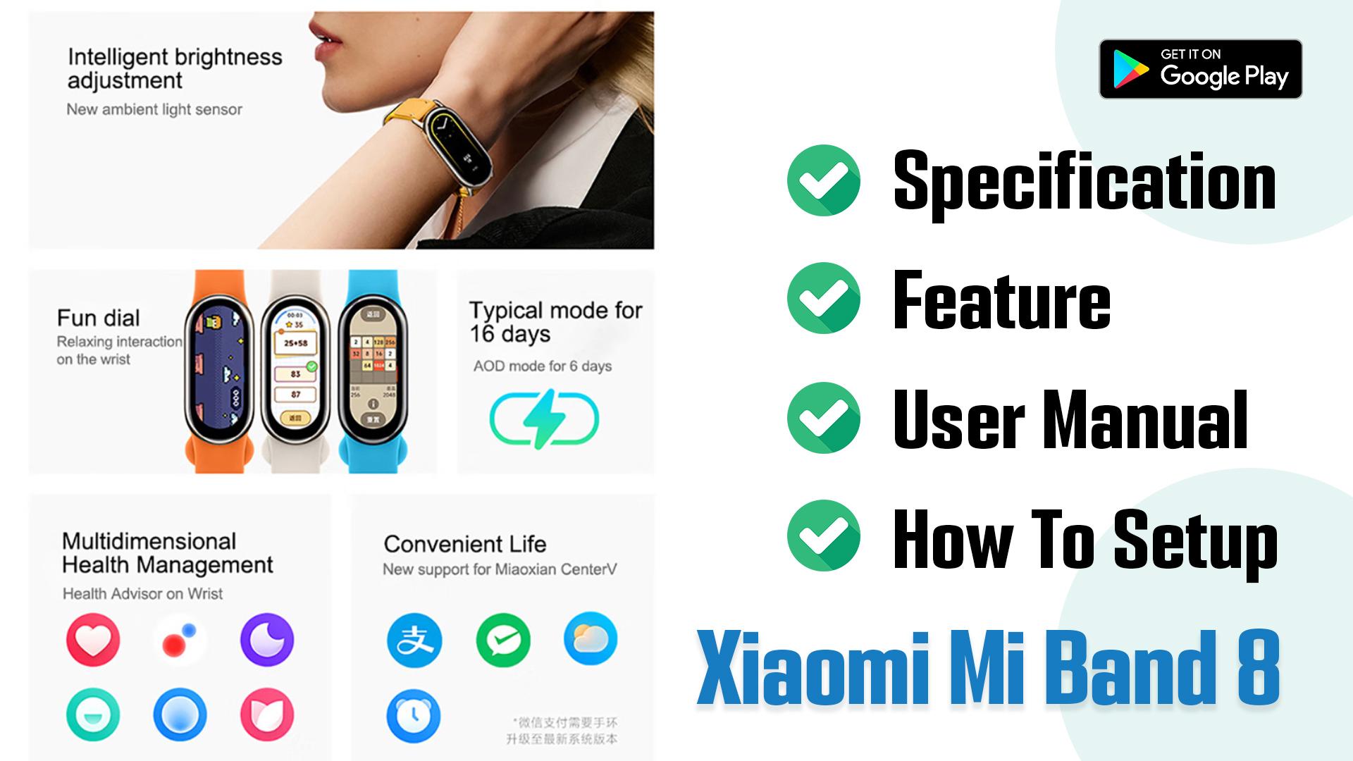 Xiaomi Mi Band 8 - How to Pair/Connect/Setup 