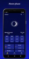 Moon phases - Galaxy, Sun Info poster