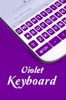 Flash Fast Violet Keyboard Theme - Input Method Affiche