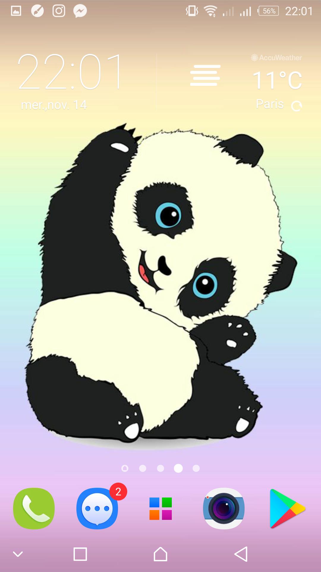 31 Gambar Wallpaper  Hp  Panda  Lucu Richi Wallpaper 