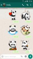 Panda Autocollants Pour Whatsapp Affiche
