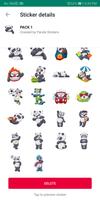 Panda Stickers for Whatsapp Poster