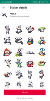 Panda Stickers for Whatsapp captura de pantalla 2