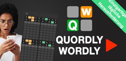 Quordle Wordly deutsches spiel Plakat