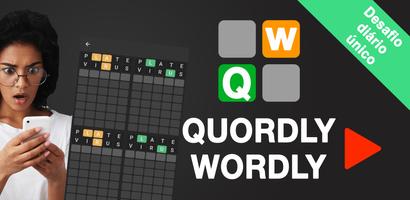 Qourdle Wordly jogo português Cartaz