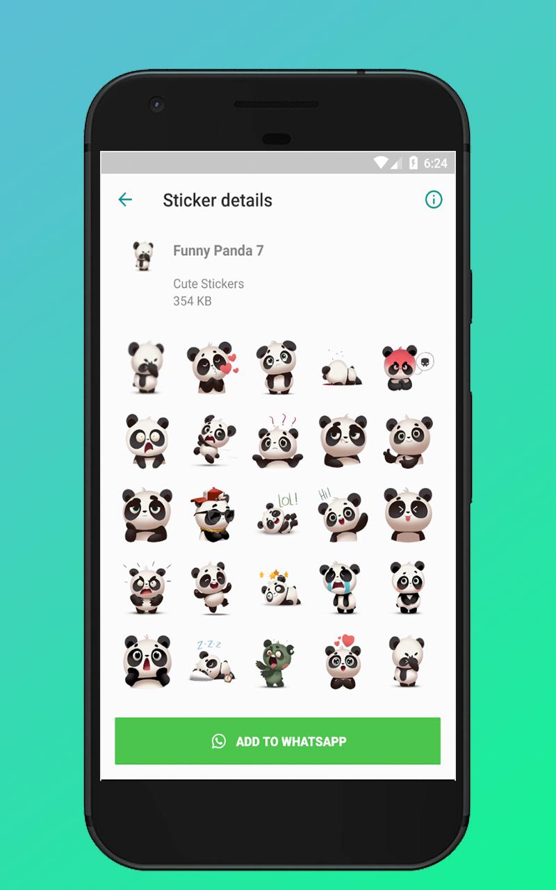 Wastickerapps Cute Panda Stickers For Whatsapp For Android