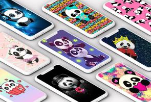 Cute Panda Wallpaper Affiche