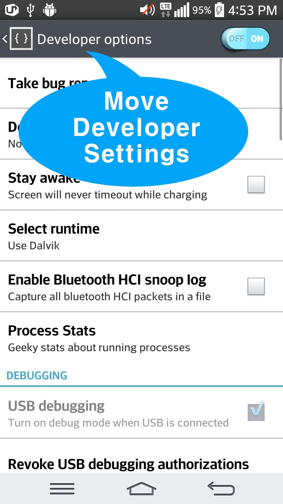 Development setting