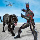 ikon pertempuran kota kejahatan multi panther pahlawan