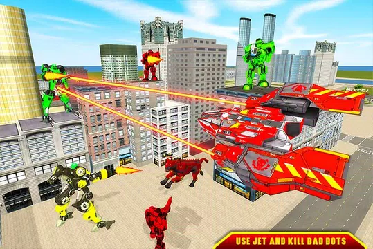 Screenshot 4 for Panther Transform Robot: Drone Robot Games