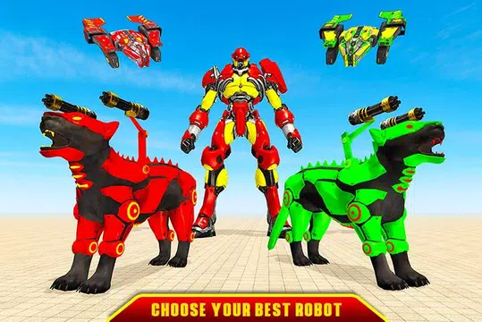 Screenshot 1 for Panther Transform Robot: Drone Robot Games