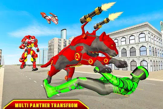 Screenshot 3 for Panther Transform Robot: Drone Robot Games