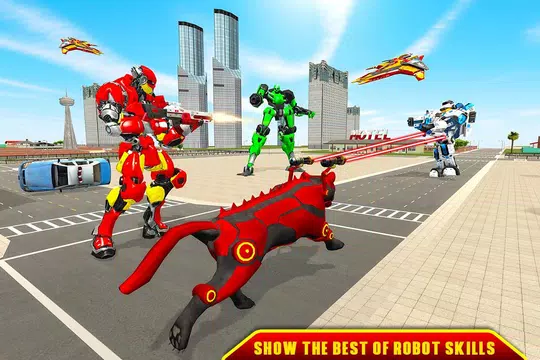 Screenshot 6 for Panther Transform Robot: Drone Robot Games